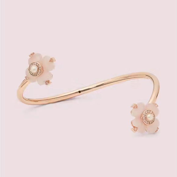 Kate Spade ๐ธ Spade Flower Flex Cuff Bracelet NWT with Dust Bag - Picture 3 of 4